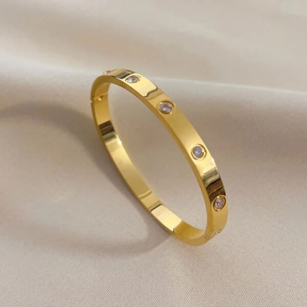 Classic Studded Gold Bangle Classic Gold Bangle