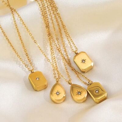 Crystal Paved stainless steel necklaces Crystal Paved Stainless steel necklace