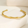 Bamboo Pattern Wrist Cuff Bamboo Pattern Wrist Cuff
