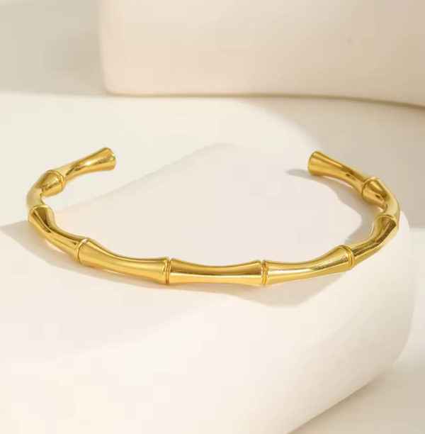 Bamboo Pattern Wrist Cuff Bamboo Pattern Wrist Cuff