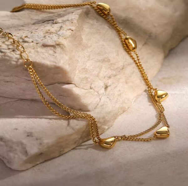 Sweetheart Layered Anklet CGA01