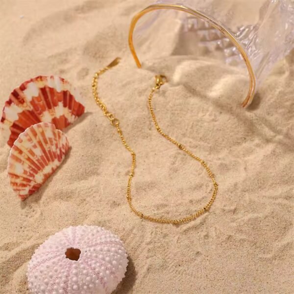 Simple Bead Chain Anklet CGA02