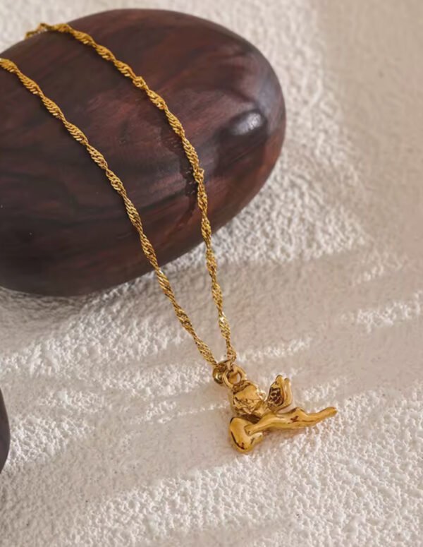 IMG_8923 Cupid Heart Angel Necklace CGN10