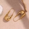 Mela Chunky Exclusive Drop Hoop Earrings CGN18