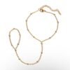 Simple Stylish Bead Chain Finger Bracelet Simple Stylish Bead Chain Finger Bracelet