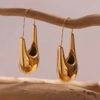Mela Chunky Exclusive Drop Hoop Earrings CGN18