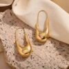 Mela Chunky Exclusive Drop Hoop Earrings CGN18