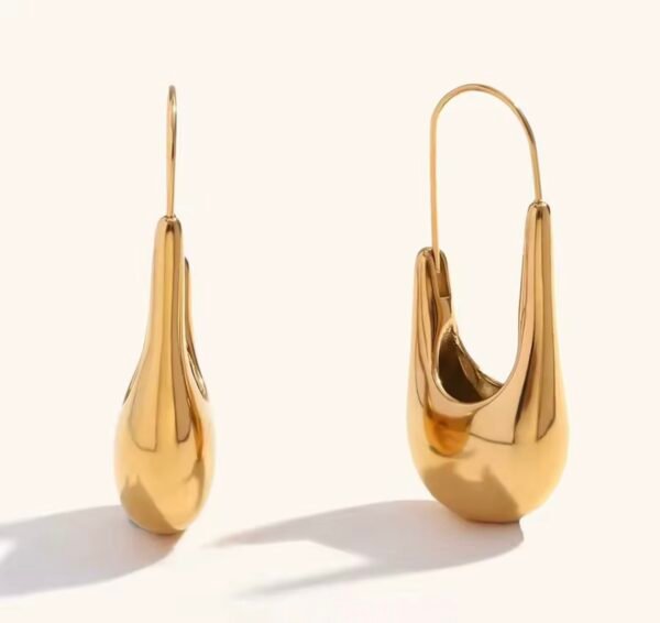 Chunky hoop earrings