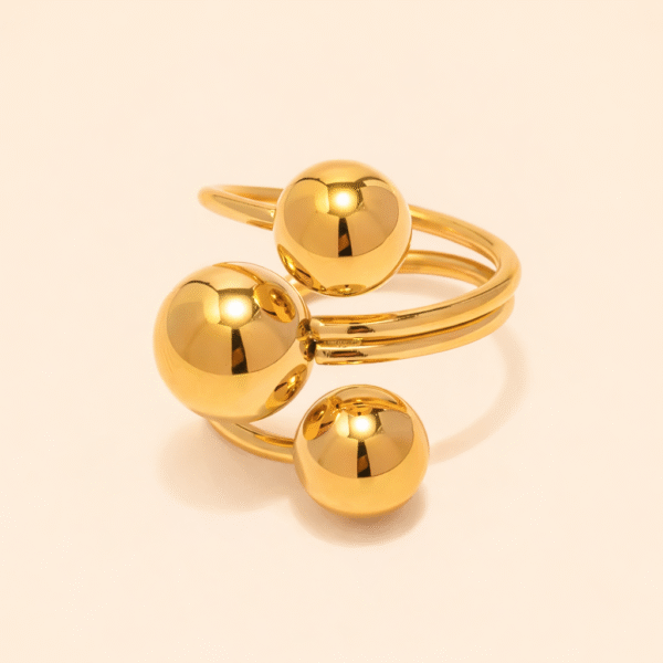 Chunky adjustable ball ring