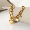 New Heart Charm Chain Bracelet CGB16
